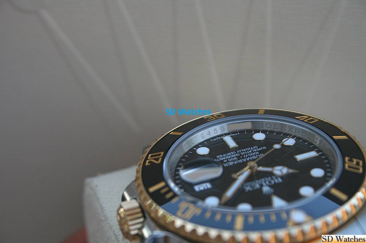FS: ROLEX 116613 SUBMARINER WATCH 18K/SS BLACK CERAMIC DIAL image 5