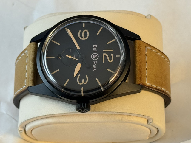 FSOT: Excellent Bell & Ross 123 Vintage Heritage BR123-95-SC Complete Boxes & Papers. Price Reduction image 5