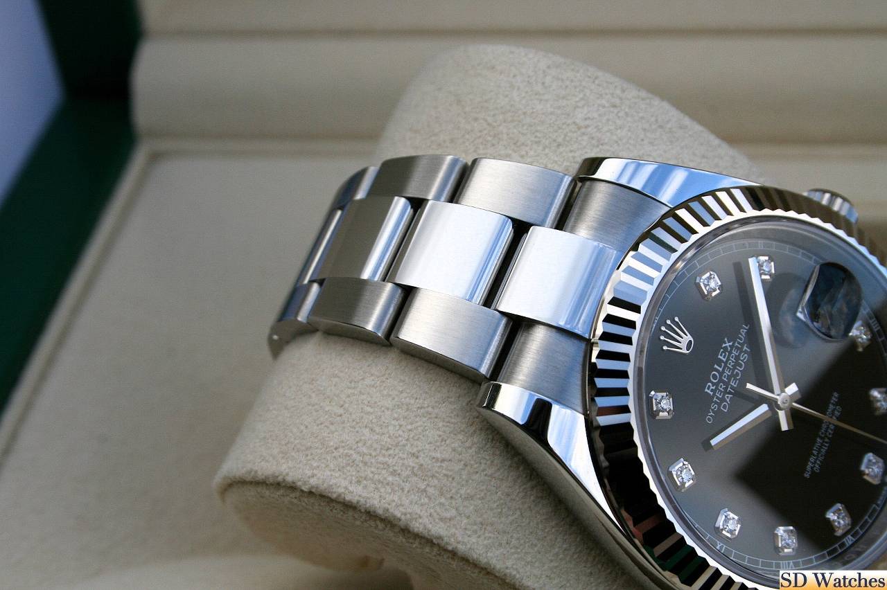 FS: ROLEX 126334 DATEJUST 41MM WATCH BLACK DIAMOND DIAL NIB image 3