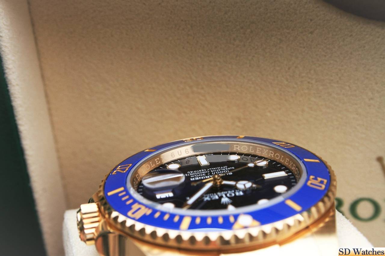 FSOT: ROLEX 126618 SUBMARINER BLUE 18K YELLOW GOLD image 5
