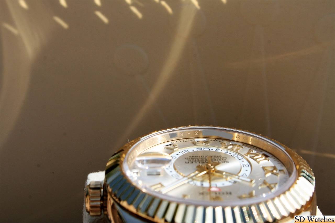 FS: ROLEX 326938 SKY-DWELLER WATCH 18K SILVER ROMAN image 5