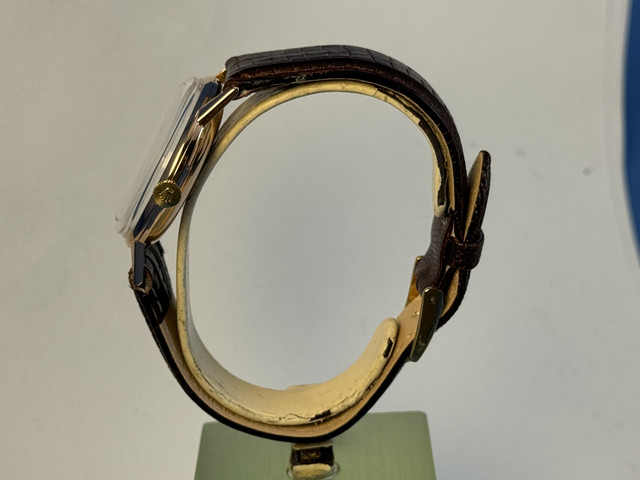 FSOT: Rolex 3745 18 Kt Rose Gold Precision 3745 Vintage, Silver Stick dial, fully serviced, Circa Late 1940's to early 1950's, Price Reduction image 6