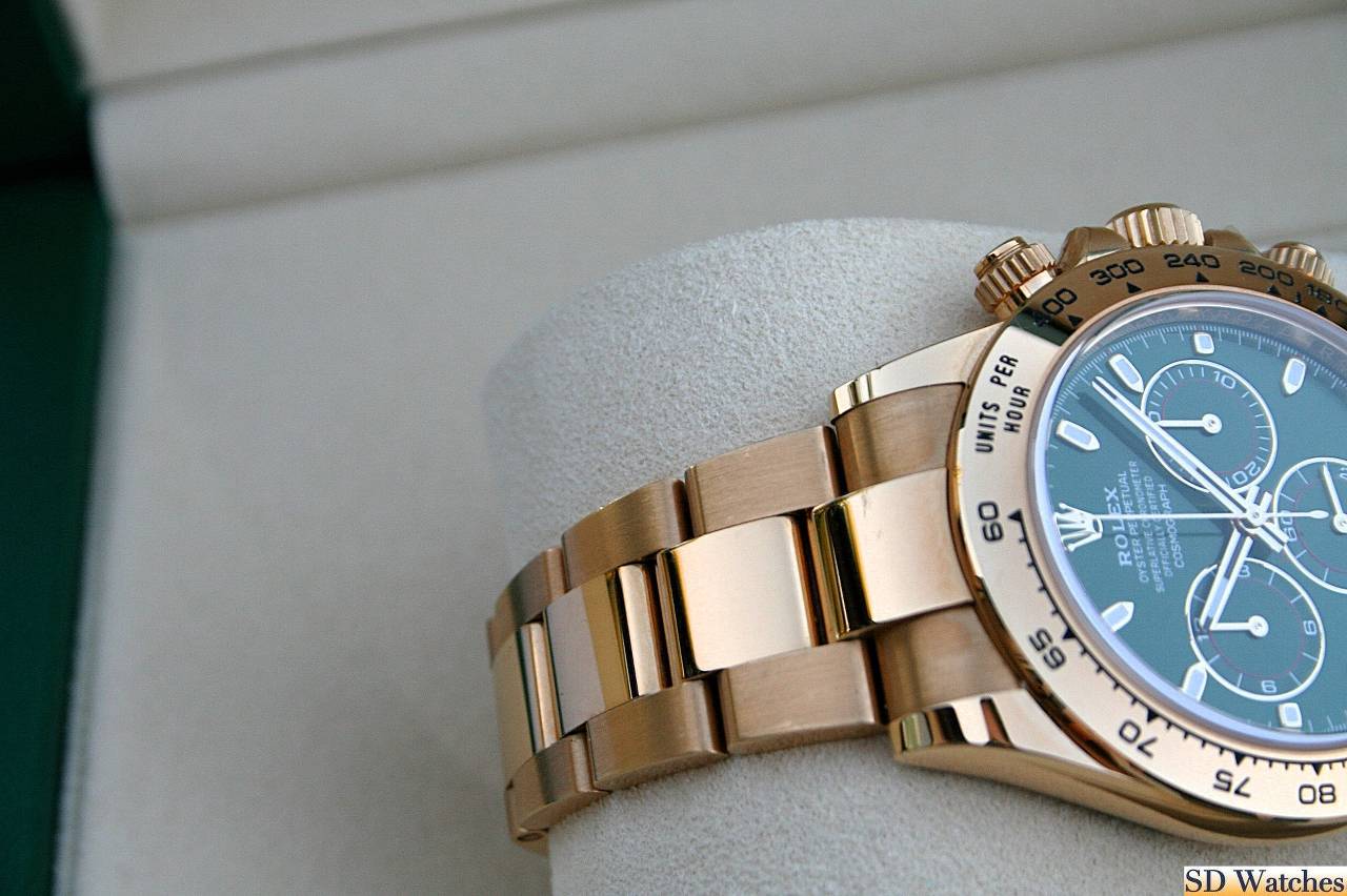 FS: ROLEX 116508 DAYTONA WATCH 18K GOLD JOHN MAYER GREEN DIAL image 4