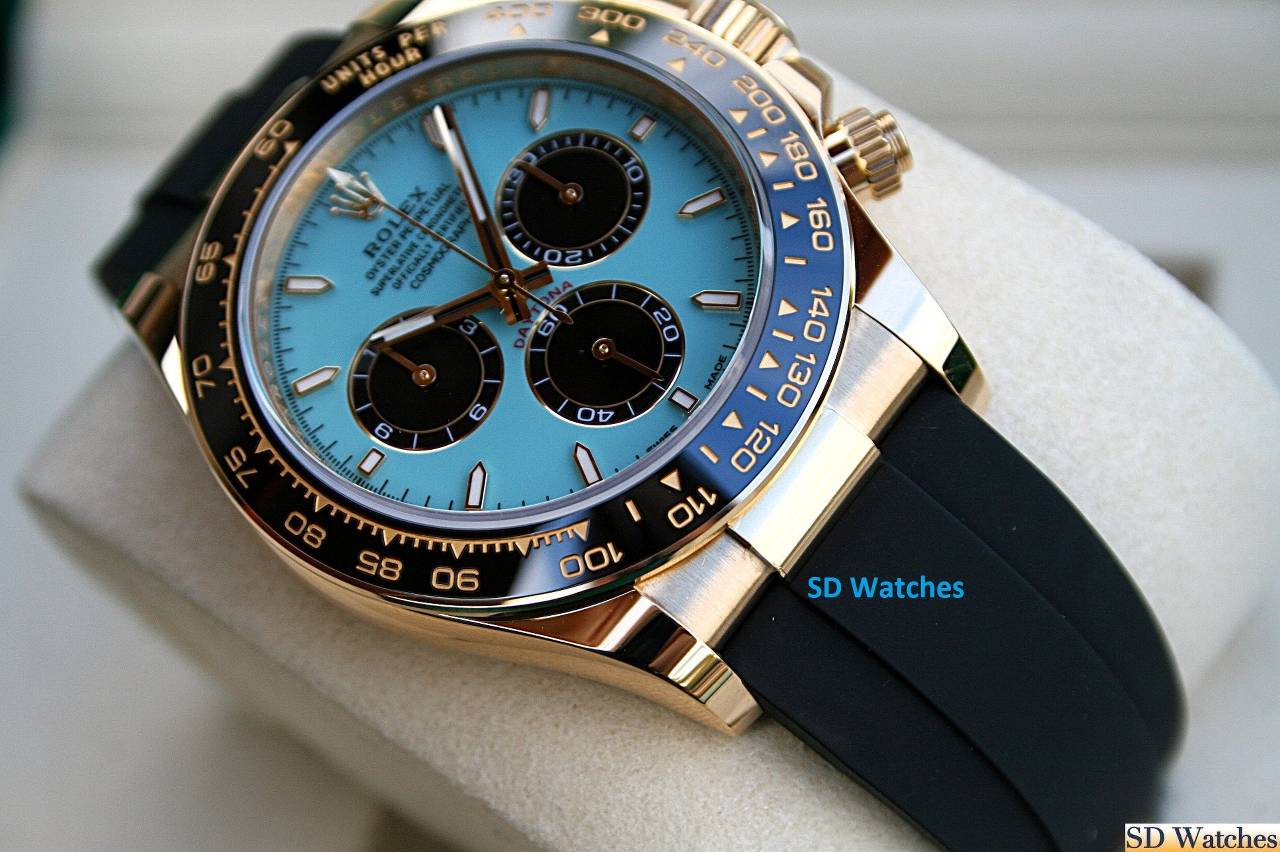 FS: ROLEX 126518LN DAYTONA WATCH TIFFANY DIAL 18K YELLOW GOLD image 2