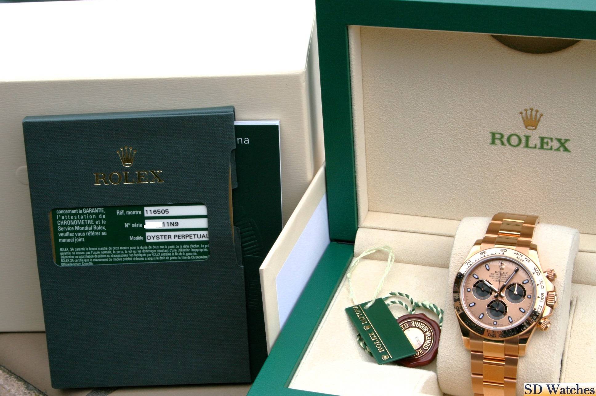 FS: ROLEX 116505 DAYTONA COSMOGRAPH WATCH 18K ROSE GOLD image 6