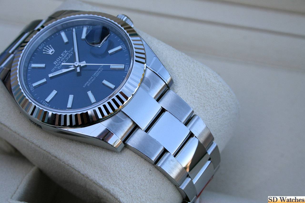 FS: ROLEX 126334 DATEJUST 41MM OYSTER BLUE MARKER NIB image 2