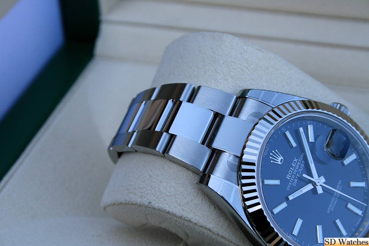 FS: ROLEX 126334 DATEJUST 41MM OYSTER BLUE MARKER NIB image 3