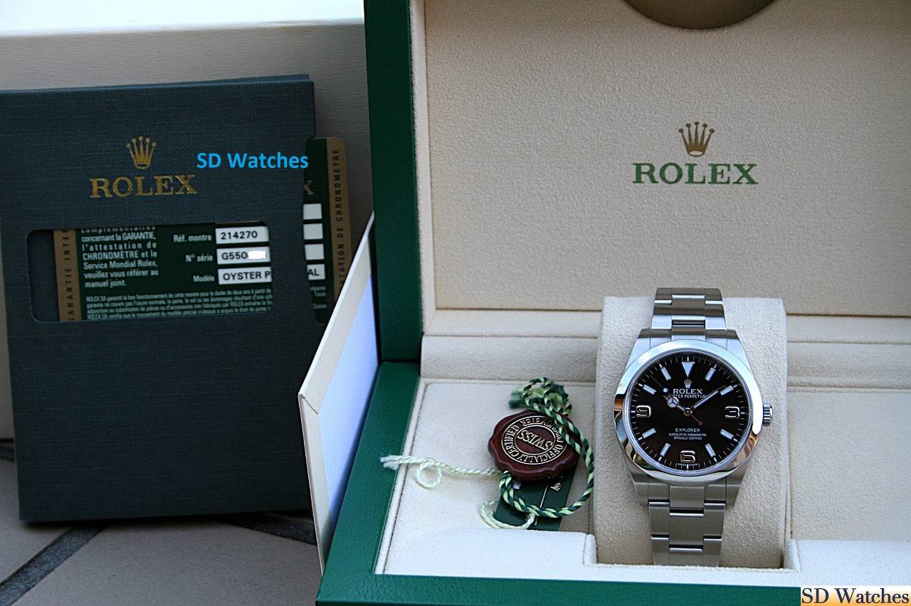 FS: ROLEX 214270 EXPLORER 39MM WATCH MK1 DIAL image 6