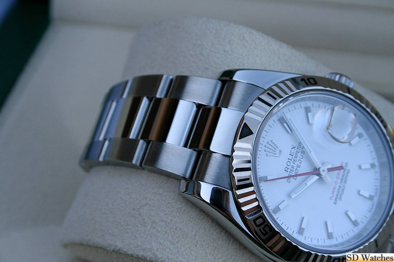 FS: ROLEX 116264 TURN-O-GRAPH WATCH WHITE DIAL image 2