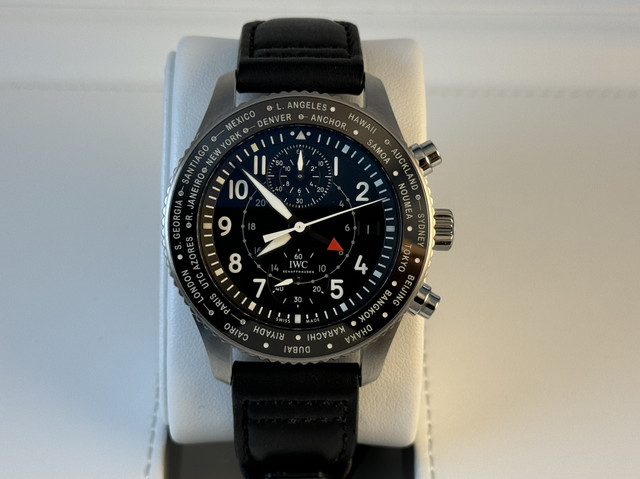 FS: Excellent IWC Timezoner Flyback Chronograph IW395001 Stainless Steel, Boxes and Papers, 46 mm. December 2021. New Price Reduction image 2