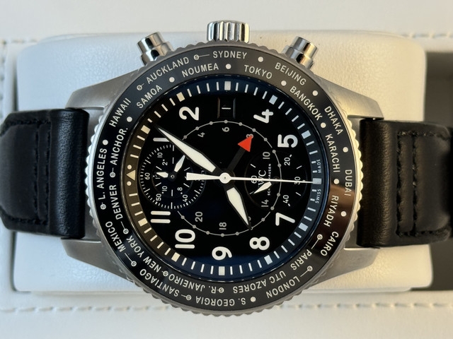 FS: Excellent IWC Timezoner Flyback Chronograph IW395001 Stainless Steel, Boxes and Papers, 46 mm. December 2021. New Price Reduction image 3