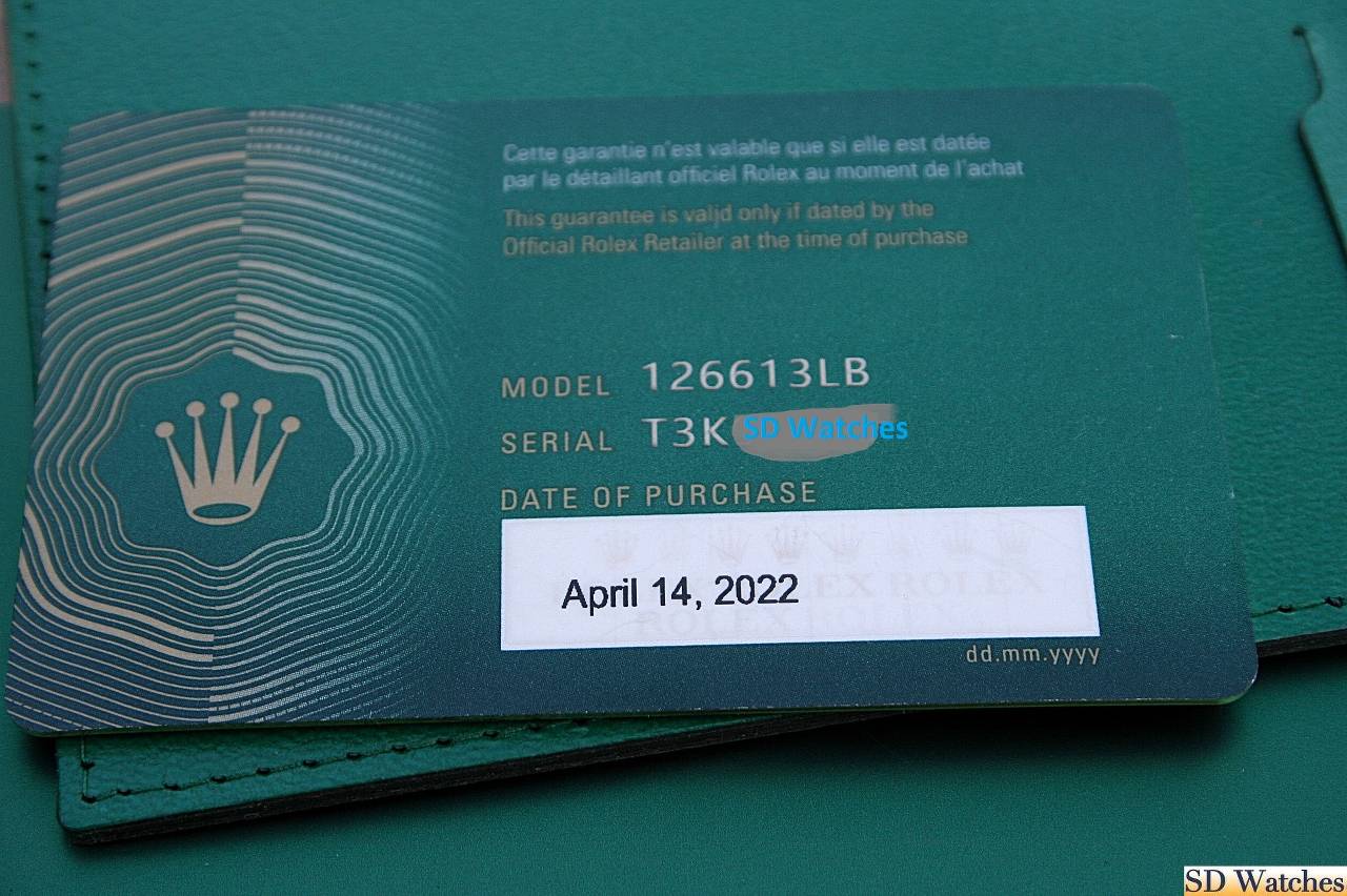 FS: ROLEX 126613 SUBMARINER WATCH 18K/SS 41MM BLUE image 6