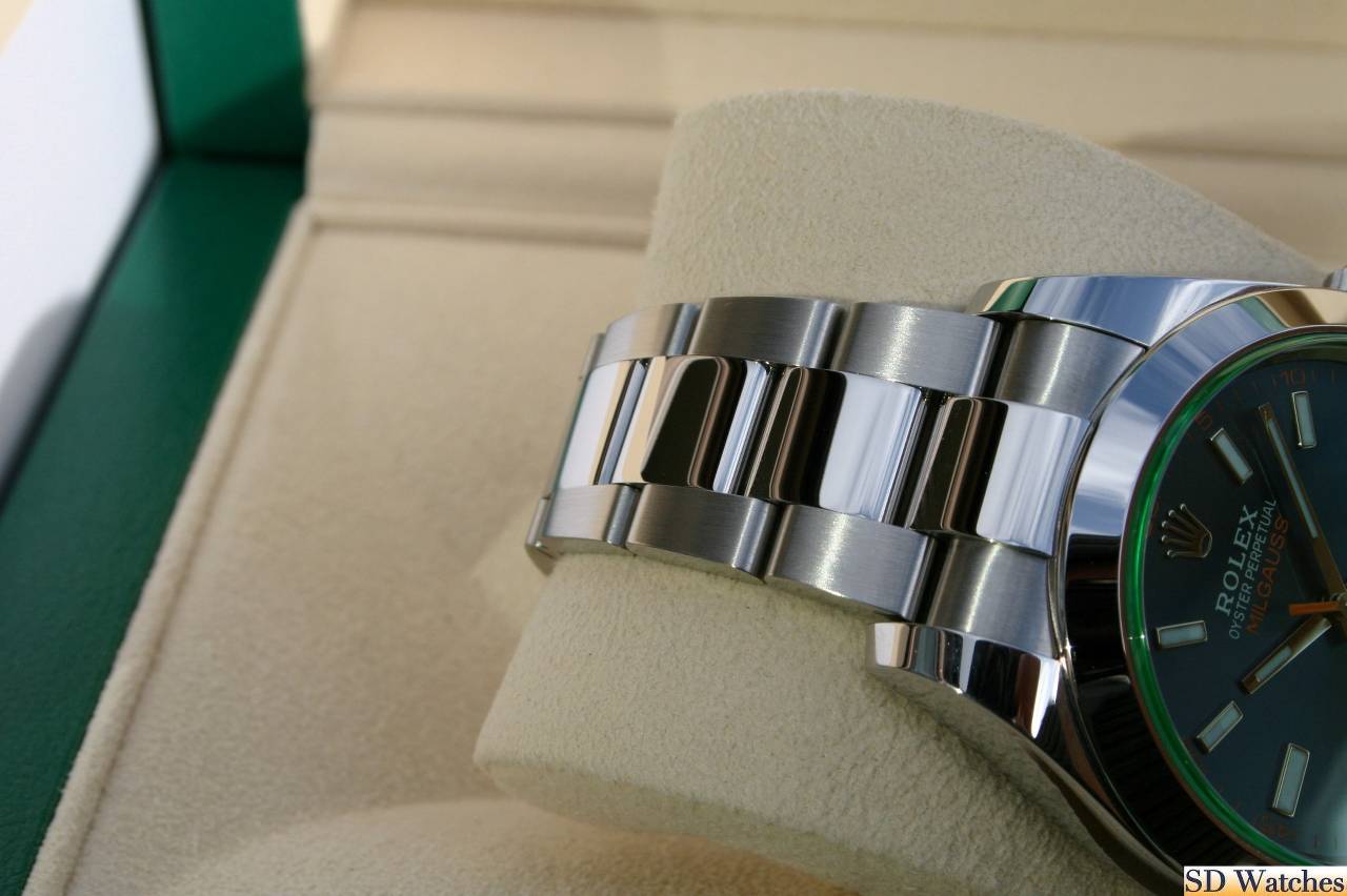 FS: ROLEX 116400GV MILGAUSS WATCH BLUE DIAL Z-BLUE image 3