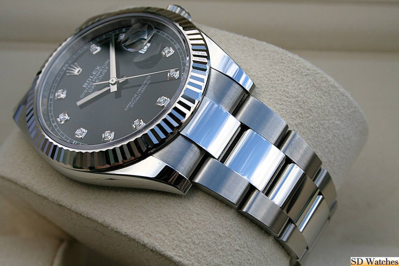 FS: ROLEX 126334 DATEJUST 41MM WATCH BLACK DIAMOND DIAL NIB image 2