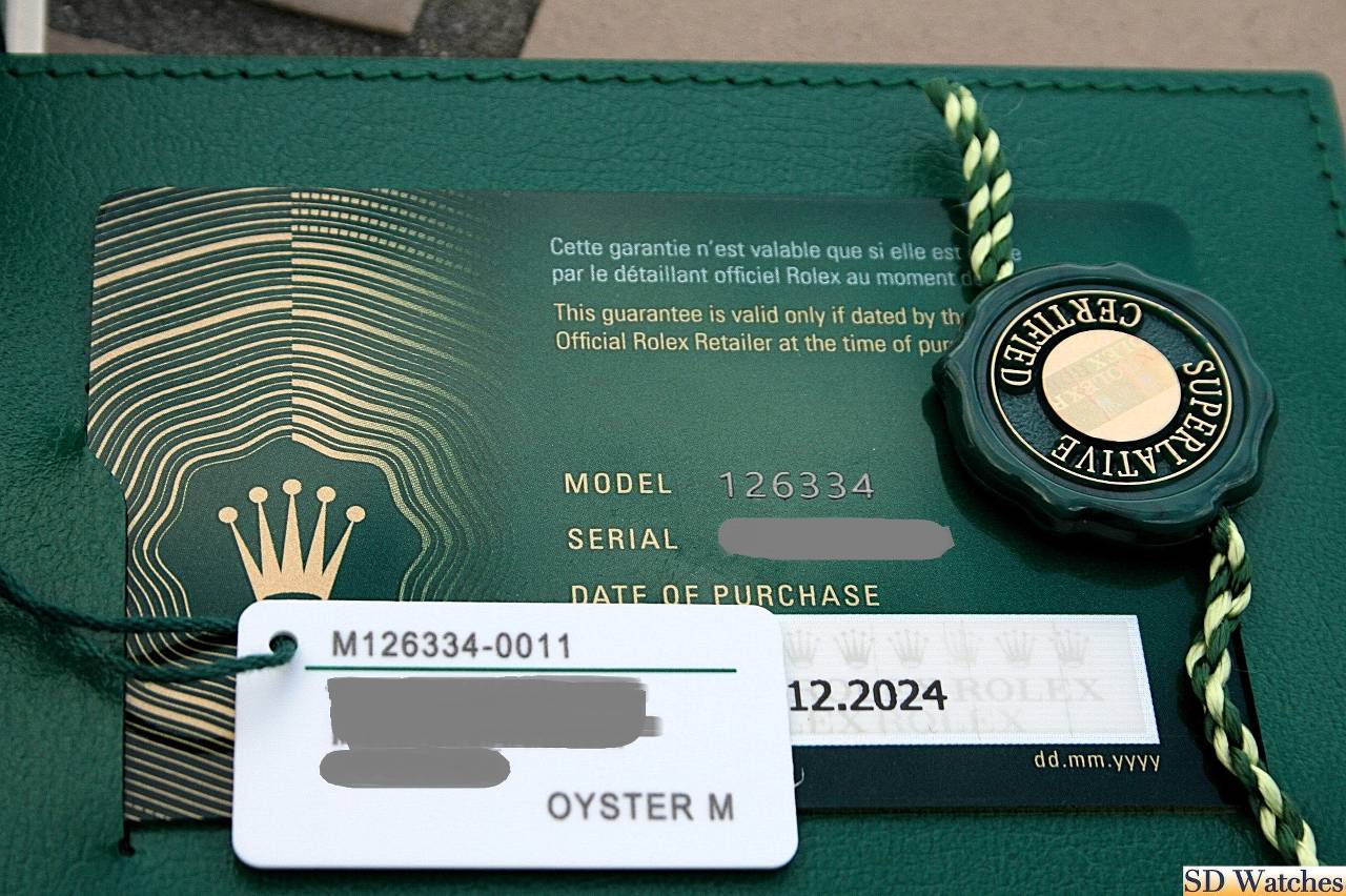 FS: ROLEX 126334 DATEJUST 41MM WATCH BLACK DIAMOND DIAL NIB image 5