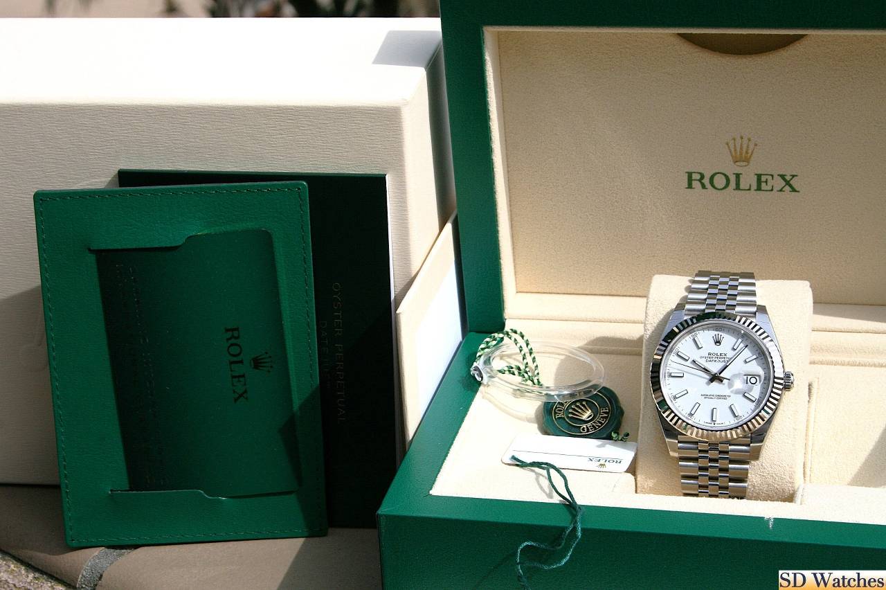 FS: ROLEX 126334 DATEJUST 41MM WATCH WHITE DIAL NIB image 5