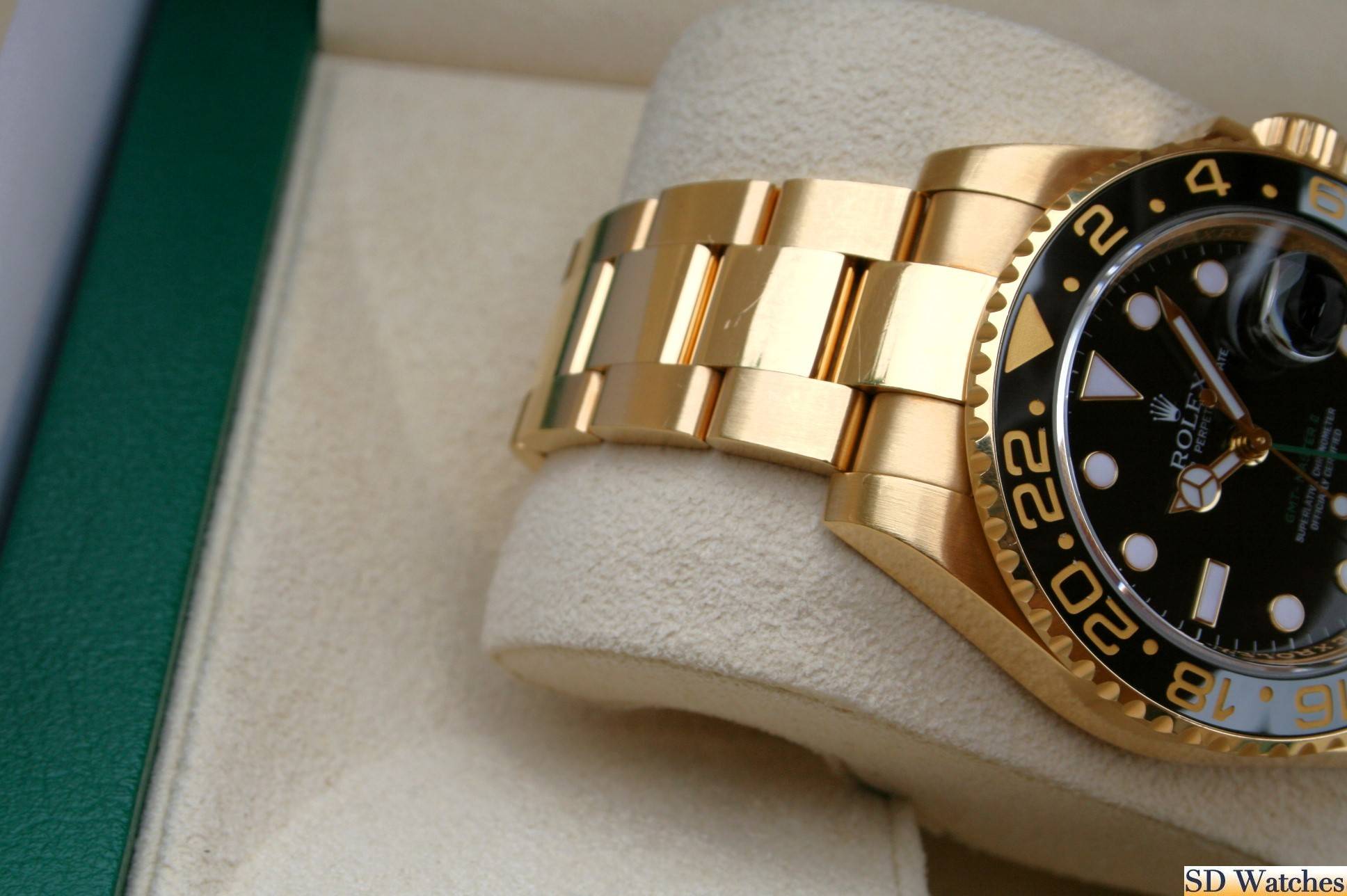 FS: ROLEX 116718 GMT MASTER II WATCH 18K YELLOW GOLD image 3