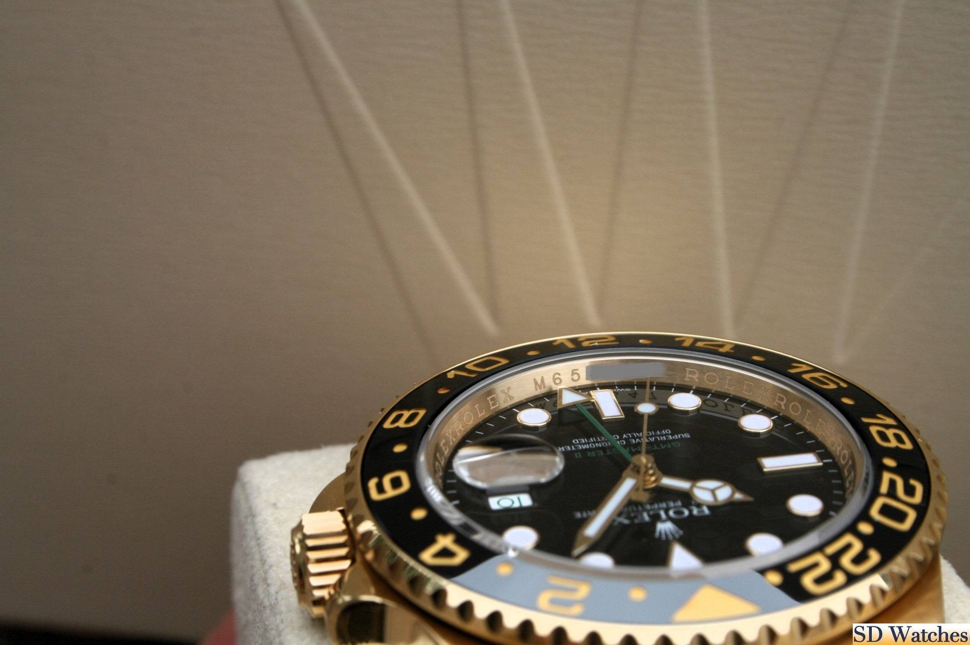 FS: ROLEX 116718 GMT MASTER II WATCH 18K YELLOW GOLD image 5