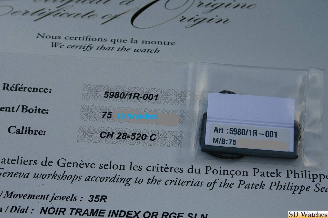 FS: PATEK PHILIPPE 5980/1R ROSE GOLD NAUTILUS CHRONOGRAPH WATCH image 6