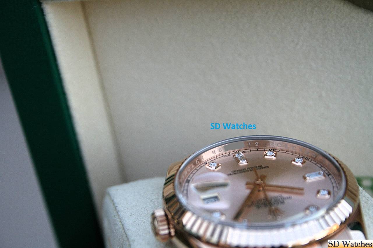 FS: ROLEX 118235 DAY DATE PRESIDENT 18K ROSE GOLD DIAMOND DIAL image 6