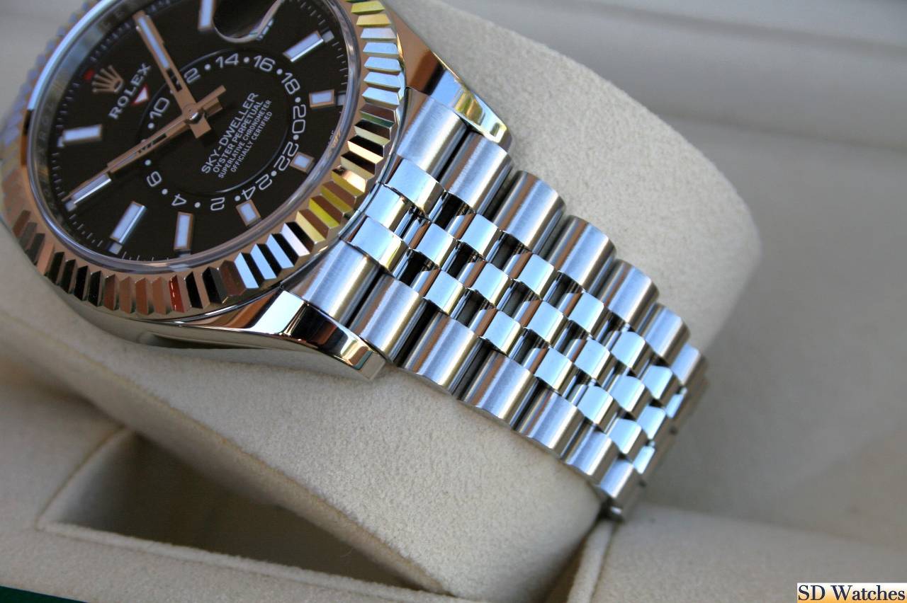 FSOT: ROLEX 326934 SKYDWELLER WATCH BLACK DIAL JUBILEE BAND image 2